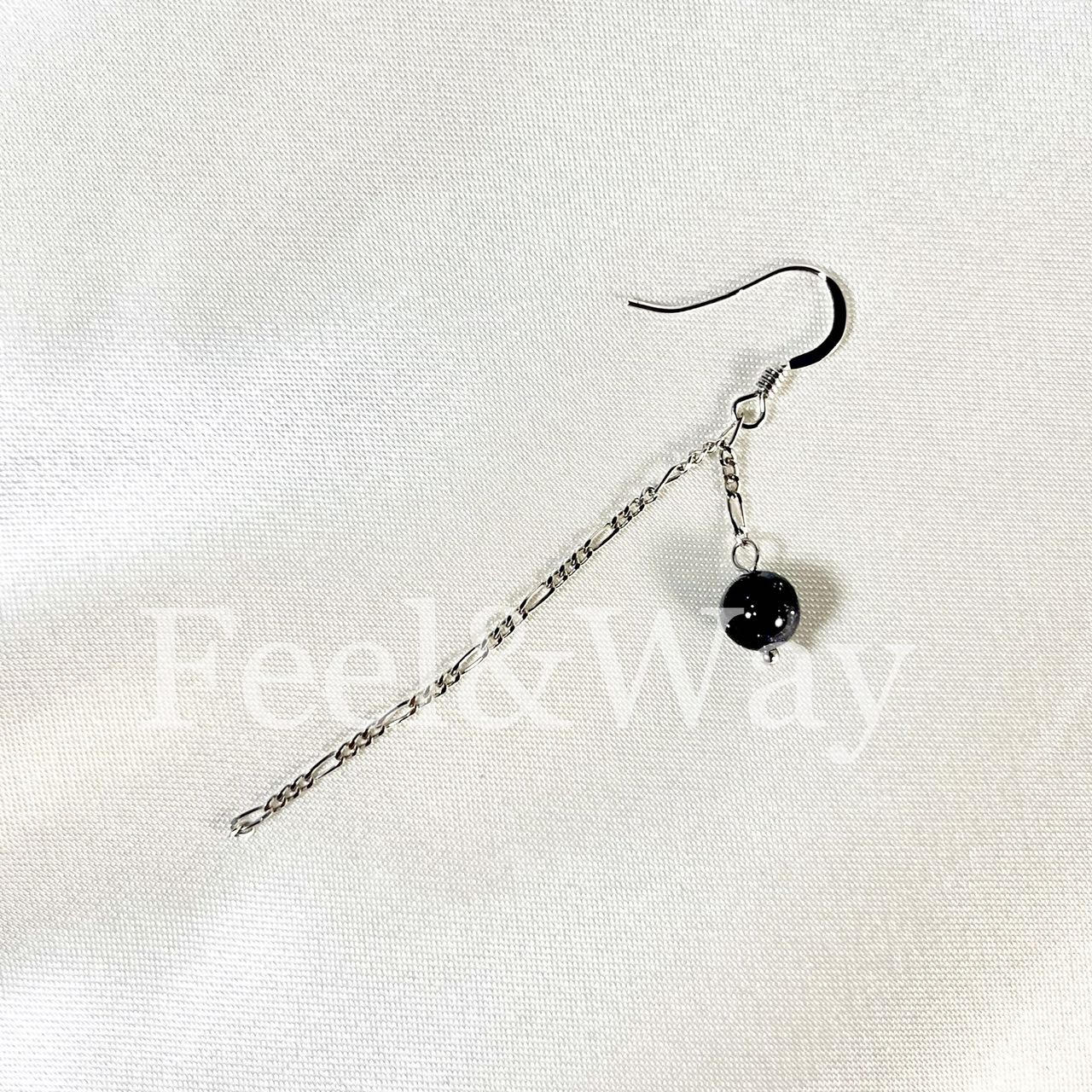 天然石 ブルーゴールド パワーストーン 開運石 艶 シルバー 純銀 S999 チェーン イヤリング ピアス Feel&Way feel.and.way feel-way.com