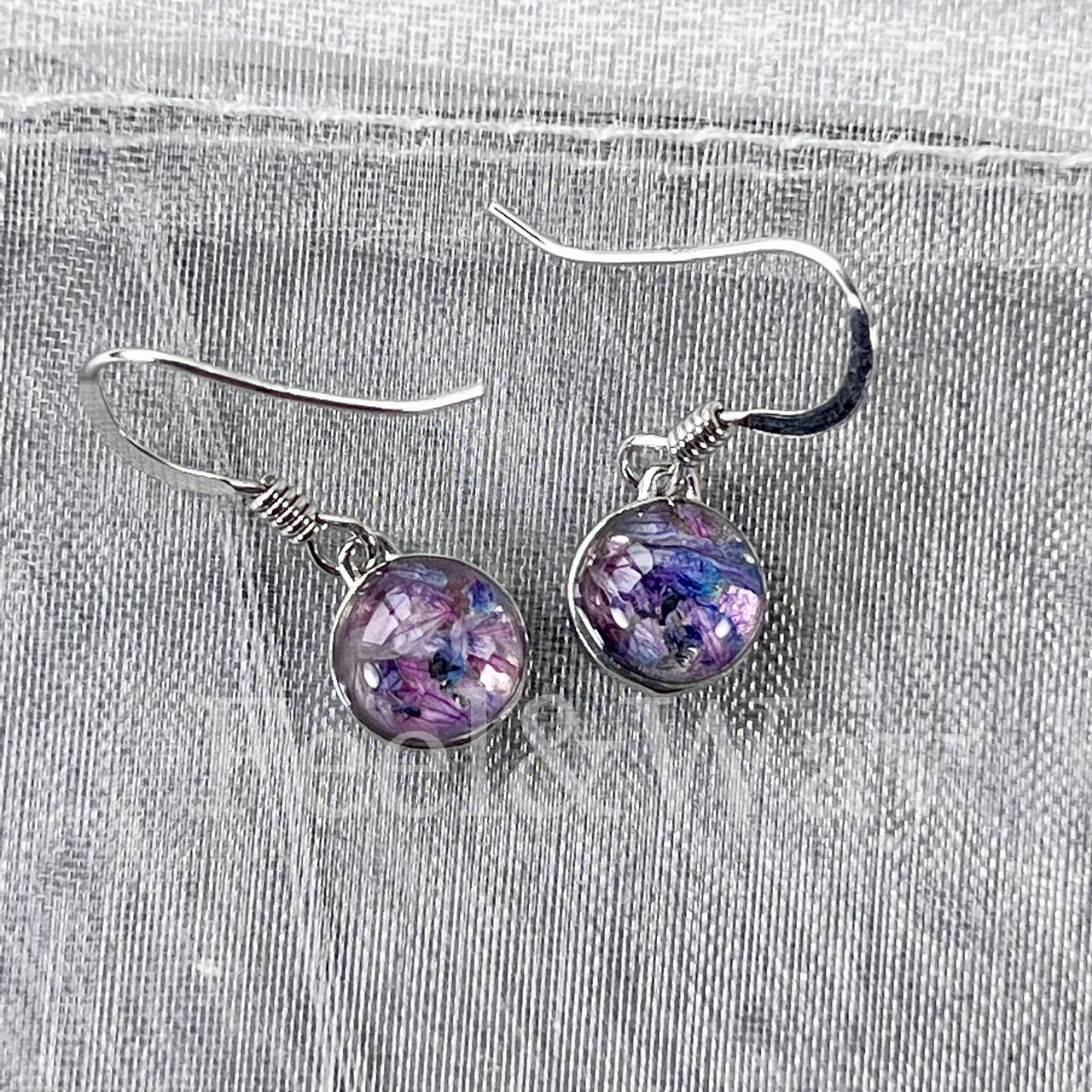 【銀925】花びら&キュービックジルコニア フックピアス