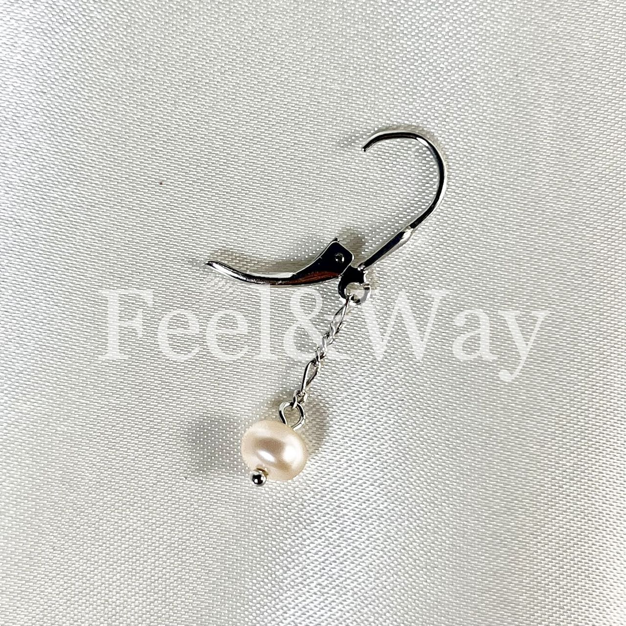 幸運石 開運 淡水パール シルバー リング 純銀 S925 ロジウムコーディング チェーン イヤリング ピアス フレンチフックピアス Feel&Way feel.and.way feel-way.com