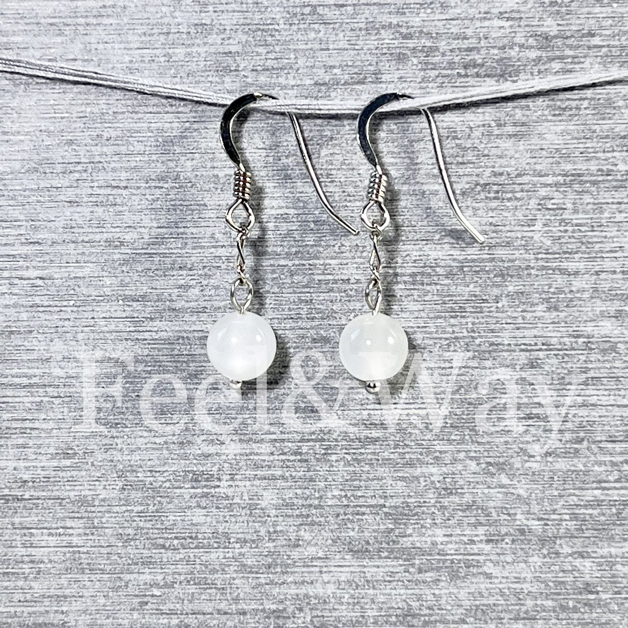 幸運石 開運 ムーンナイト パワーストーン 純銀 S925 ロジウムコーディング シルバー チェーン イヤリング ピアス Feel&Way feel.and.way feel-way.com